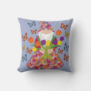Coussin Floral Kaleidoscope Gnome pour maman