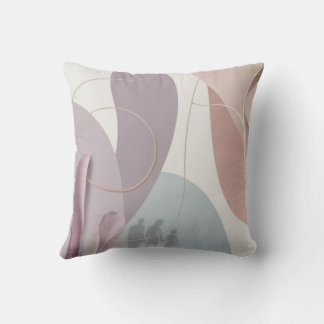 Coussin floral minimaliste