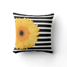 Floral moderne, B&W barre la marguerite jaune de W
