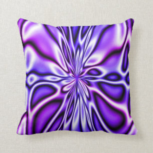 Coussin floral pourpre extraordinaire de Mojo de