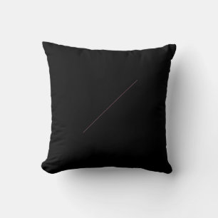 Coussin floral rétro noir et rose