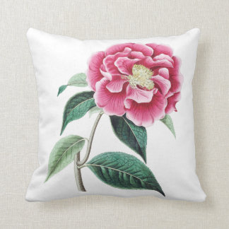 Coussin floral rose