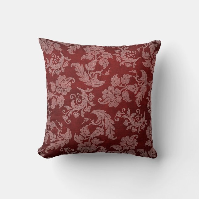 Coussin Floral rouge 1 (Recto)