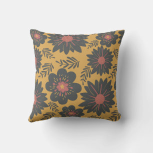 Coussin Floral rouge rouge rouge rouge rouge rouge Vintage