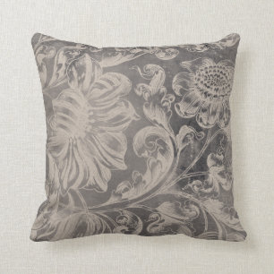 Coussin Floral vieilli