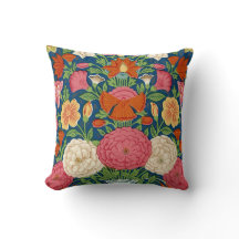 Coussin floral vintage de Boho
