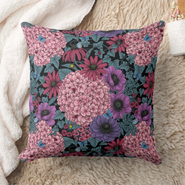 Coussin Floraux de jardin gras (Couverture)