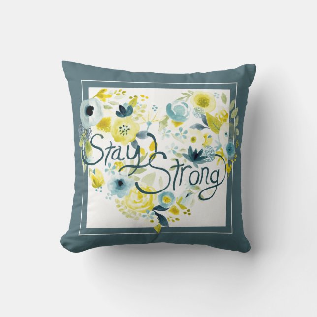 Coussin Flore de coeur I (Recto)