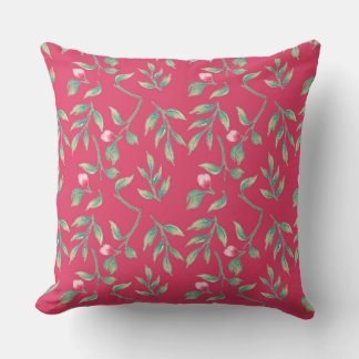 Coussin Flore délicate Innuendo rose