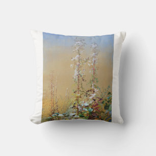 Coussin Flore du désert américain par Fidelia Bridges