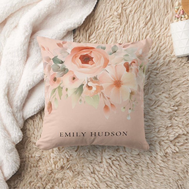 Coussin Flore du saumon de pêche (Couverture)