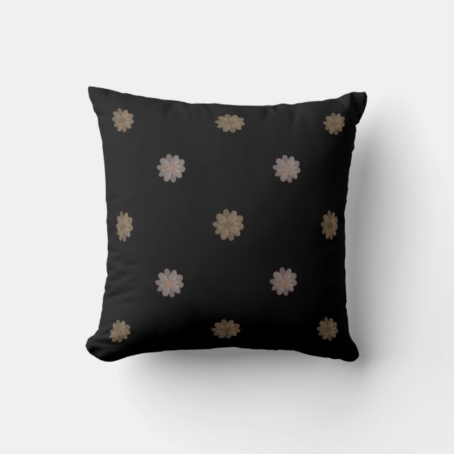 Coussin Flore minimaliste (Recto)