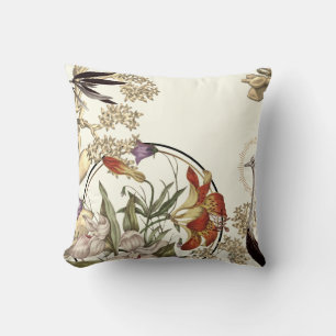 Coussin Flore moderne Tiger Lily & Fleur sauvage
