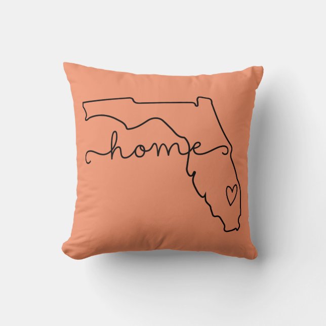 Coussin Floride Accueil État Amour, Emplacement mobile Coe (Recto)