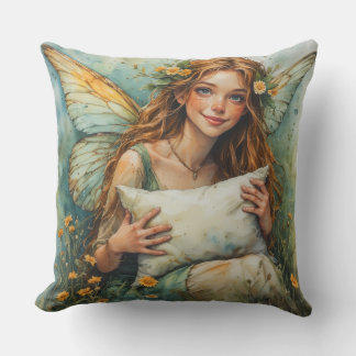 Coussin Flower Fairy Holding Pillow