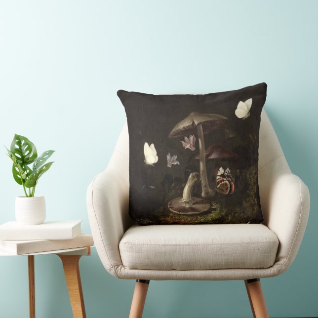 Coussin Flowers mushrooms butterflies lizard & Snake (Chaise)