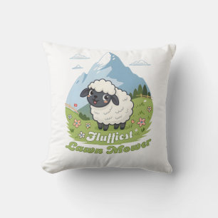 Coussin Fluffiest Lawn Mower - Adorable Blacknose Sheep