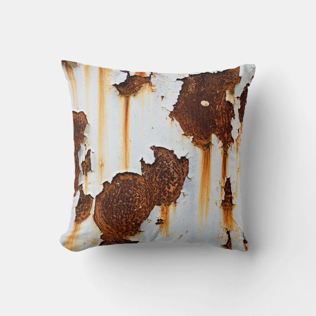 Coussin Flux de rouille blanche corrompu (Recto)