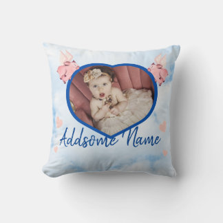 Coussin Flying Pig Wing Baby Coeur photo