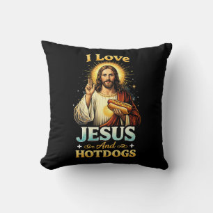 Coussin Foi, Amour et Hotdogs