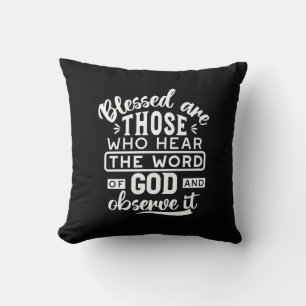 Coussin Foi et obéissance – Écriture inspirante