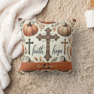 Coussin Foi personnalisée et espoir Christian Halloween