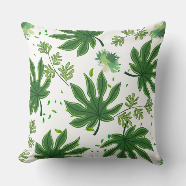 Coussin Folhas Verdes (Recto)