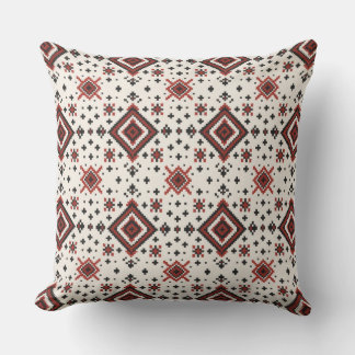 Coussin Folk Diamond Cross Stitch Seamless Pattern
