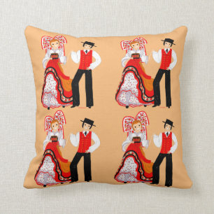 Coussin Folklore d'Alsace, France
