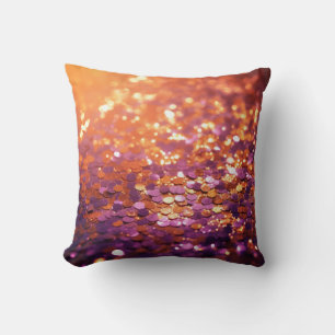 Coussin Fond Pailleté Orange Violet-77996