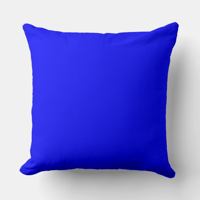 Coussin Fond uni bleu (Recto)