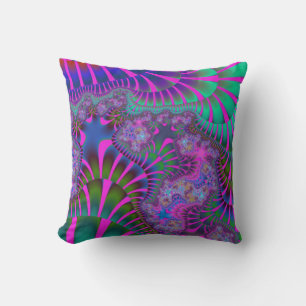 Coussin Fonte pourpre arc-en-ciel
