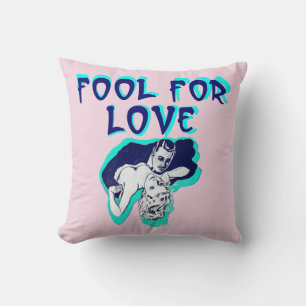 Coussin Fool For Love Romance couple amoureux art rétro