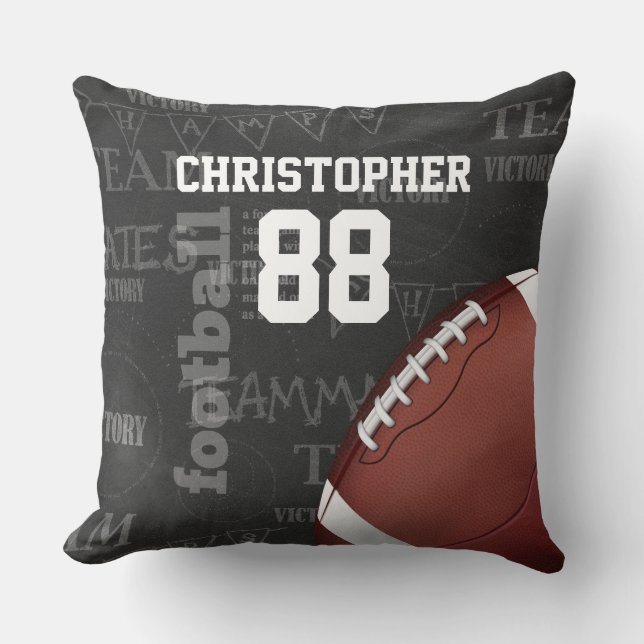 Coussin Football américain personnalisé de tableau (Recto)