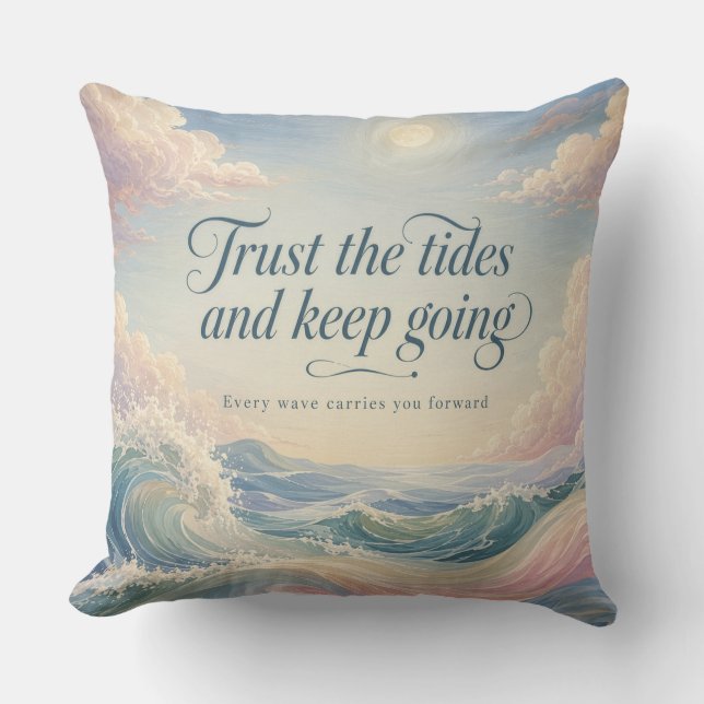 Coussin Force dans la houle (Recto)