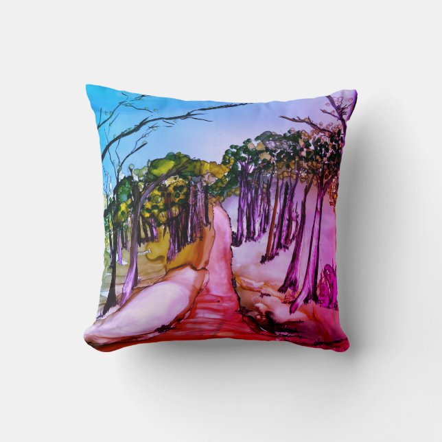 Coussin Forêt d'arbres (Recto)
