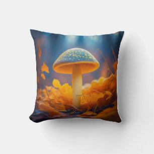 Coussin Forêt de champignons Calme Nature paisible Zen
