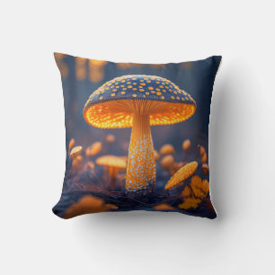 Coussin Forêt de champignons Calme Nature paisible Zen
