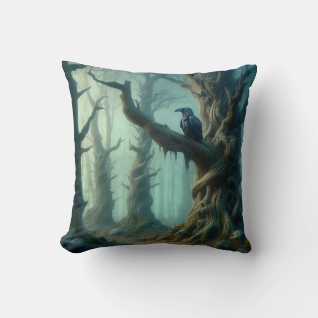 Coussin Forêt de Corneille (Recto)