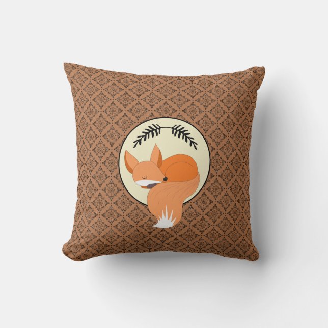 Coussin Forêt de Fox (Recto)
