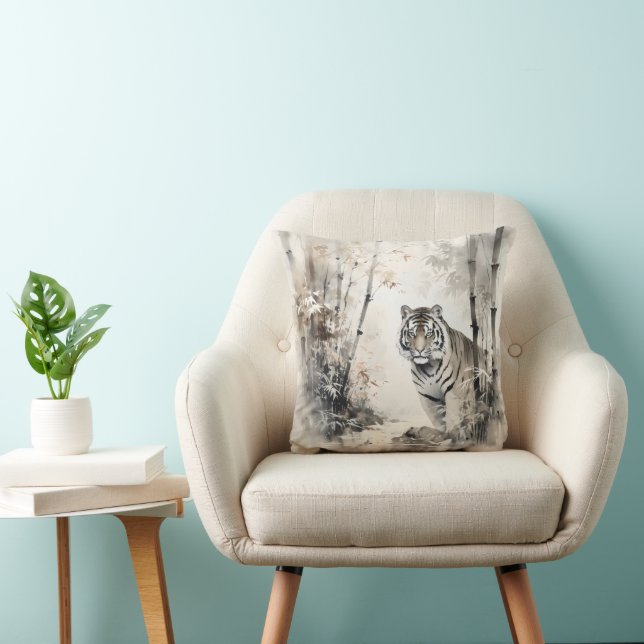 Coussin Forêt de Tiger Bamboo (Chaise)