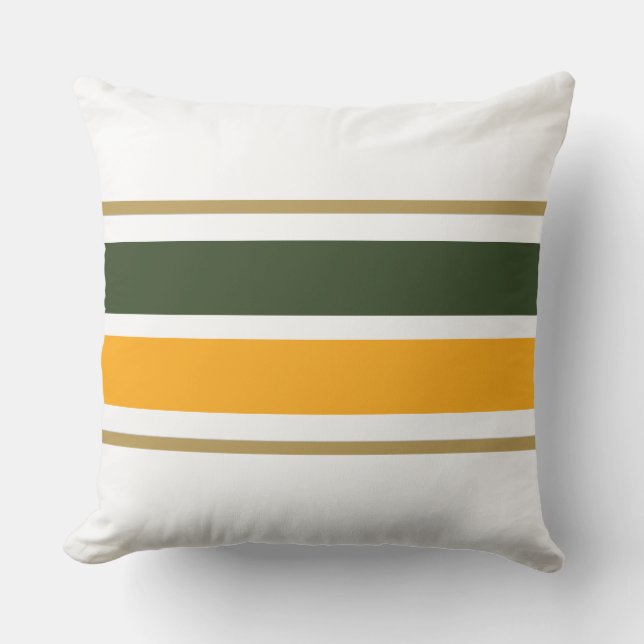 Coussin Forêt Jaune Lumineuse Vert White Racing Grandes (Recto)