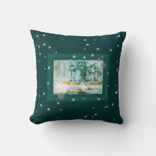 Coussin Forêt neigeuse
