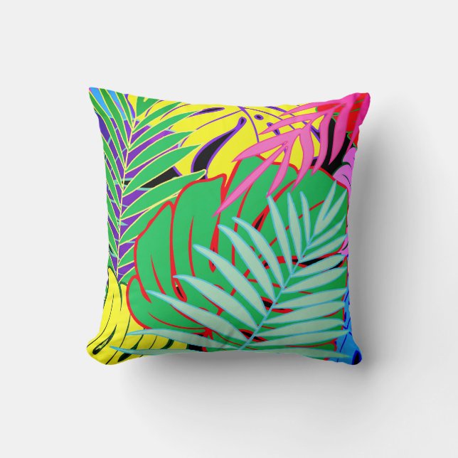 Coussin Forêt tropicale #5 (Recto)