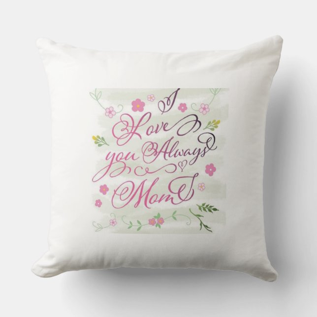 Coussin Forever Love : Jouer l'oreiller pour maman (Recto)