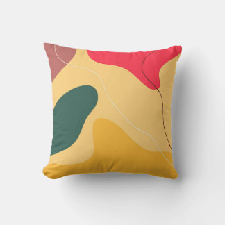 Coussin Formes abstraites colorées arrière - plan