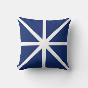 Coussin Formes géométriques Abstraites de la ligne blanche