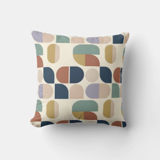 Coussin Formes géométriques abstraites du milieu du siècle