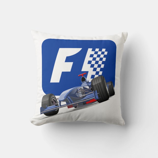 Coussin Formula 1 race car (Recto)