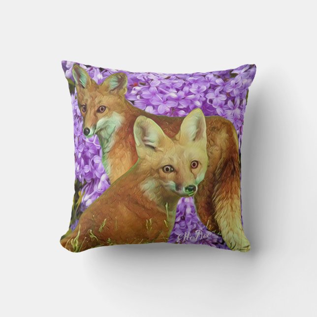 Coussin fou comme un renard à Lilacs (Recto)